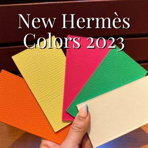 hermes color code 2023|new hermes colors chart.